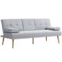 Sohvasänky Homcom 181x77x78cm, harmaa/vaaleanruskea väri