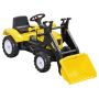 Lasten työntöauto Homcom 114x41x52cm, musta/keltainen