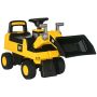 Työntöauto lapsille Homcom 78x29,5x54cm, keltainen/musta