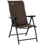 Kokoontaitettava tuoli Outsunny 58x71x111cm., musta/ruskea