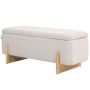Penkkirahi säilytyslaatikolla Homcom 111x44x44,5cm, hiekan/vaaleanruskea väri