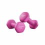Käsipainosetti 2 x 1 kg, pinkki