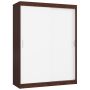 Wardrobe NORE CLP Mono 150, темно-коричневый/белый