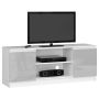 TV-taso RTV K120, valkoinen/vaaleanharmaa