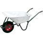Puutarhakottikärryt, 100 litran tilavuus, valmistettu PVC:stä, jopa 250 kg, valkoinen