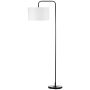 Lattiavalaisin Homcom 64x38x163,5cm, musta/valkoinen