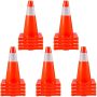 45 cm:n oranssit liikennekartiot PVC-jalustalla, 20 kpl.