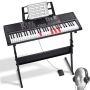 61-koskettiminen digitaalinen piano valaistuilla näppäimillä ja USB MIDI -liitännällä