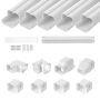 Mini Split Line PVC -suojussarja, 76,2 mm x 3110 mm, valkoinen