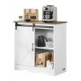 Кофейный шкаф в деревенском стиле с 3 полками, 31,5x13,8x31,5 дюймов