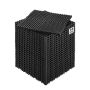 Lukittava salaojamatto, 12x12 tuumaa, musta PP, 24 kpl.