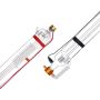 90 W:n CO2-laser, borosilikaattilasiputki, 1250 mm, halkaisija 80 mm