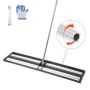 Nurmikon tasoitusharava säädettävällä 83,9 tuuman kahvalla, 48x10 tuuman metallilevyllä