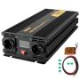 Puhdas siniaaltoinvertteri 2500 W, 12 V DC - 230 V AC, USB ja LCD-näyttö