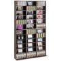 Median säilytyskaappi, säädettävä, tilaa jopa 1080 CD/DVD-levylle, espresso