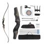 Puinen recurve-jousi ja nuolisetti, 60 tuumaa, 30 paunaa, ergonominen