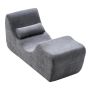 Ergonominen harmaa joogatuoli, vaahtomuovinen lepotuoli