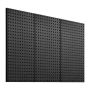 Metalliset rei'itetyt teräslevyt 24x12", mustat, 3 kpl, seinäjärjestäjä