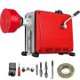 Viemäriputkien puhdistuskone 220 V 390 W 32-100 mm