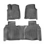Auton matot Chevrolet Silverado / GMC Sierra 2019–2024, 3 kpl, musta TPE