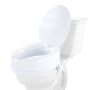 Korotettu wc-kansi 15 cm, yleiskiinnitys, liikuntarajoitteisille