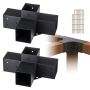 Pergolan kiinnityssarja 10,2 x 10,2 cm, 2 kpl, 4-suuntaiset puiset kulmat