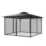 Huvimajaverkko 3,6 x 3,6 x 2,1 m, 4 paneelia, ulkoverhot