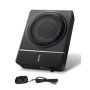 8 tuuman 240 W:n auton istuimen alle tarkoitettu subwoofer, matalaprofiilinen, vahvistimella