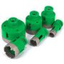 6-osainen timanttireikäsaha, M14-kierre, 20–68 mm, laatoille ja graniitille