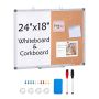 Набор магнитных досок для письма маркером из белой пробки и бумаги размером 24"x18"