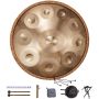 Handpan-rumpu 55,9 cm, 10 nuottia, d-molli, vasaralla