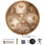 Handpan-rumpu 55,9 cm, 12 nuottia, d-molli, manuaali vasaralla
