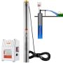 Syväkaivopumppu, 1500 W, ruostumaton teräs, IP68