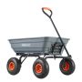 Puutarhakuorma-auto teräsrungolla, 10-tuumaisilla renkailla, nostokapasiteetti 600 lb