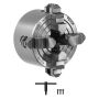4-leukainen sorvin istukka 3 tuumaa (80 mm) HT300-materiaali