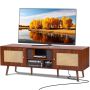 Rottinki-TV-taso 65 tuumaa, USB, pähkinänvärinen