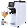 Ammattimainen jäätelökone, 10 l/h, 4 litran suppilo, LCD-näyttö
