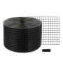 Aurinkoenergialla toimiva lintusuoja, 12,7 mm:n lankarulla, 20 x 3048 cm, ruostumaton PVC-pinnoite, 50 kpl lankapyöriä