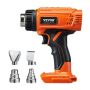 Langaton kuumailmapistooli DEWALT 20 V, 6 lämpötilaa, LED, 4 suutinta