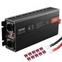 Modifioitu siniaaltoinvertteri, 3000 W, DC 12 V - AC 230 V, LCD-näyttö, 3 AC-pistorasiaa, 2 USB-liitäntää, Type-C-portti