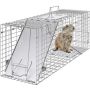 Гуманная ловушка для животных с ручкой, оцинкованная, 79x25x30,5 см.