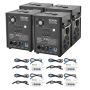 Kylmäkipinälaite 4x500W DMX-ohjaimella, säädettävä korkeus