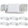 6 LED-hätävaloa kaupalliseen käyttöön, 3 W, valkoinen, 180 minuutin akku