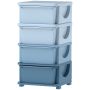 Lasten kaappi Homcom 37x37x76cm, sininen