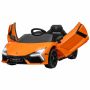 Lasten sähköauto Aiyaplay 105x60x40cm, oranssin/mustan värinen