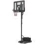 Lasten koripalloteline jalustalla Sportnow 110x75x370cm, musta