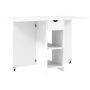 Обеденный стол Homcom 114,5x70x75 см, белый.