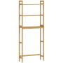 Kylpyhuoneen hylly Kleankin 68x20x165cm., vaaleanruskea