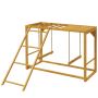Игровая площадка для цыплят 100x110x70см, светло-коричневого цвета