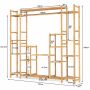 Plant shelf 167x30x166cm., light brown